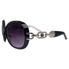 GLAM Studded Oversized SunglassesBrown-Giant Vintage Eyewear
