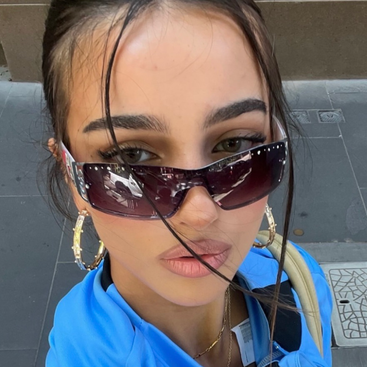 KEEPER Slim Shield Y2K Sunglasses-Giant Vintage Eyewear
