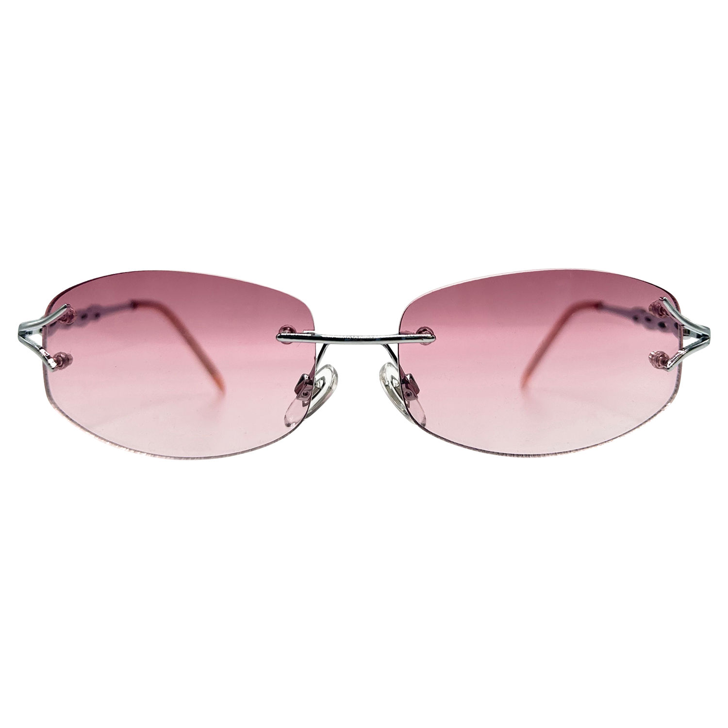 MAJESTIC Rimless Y2K Sunglasses-Giant Vintage Eyewear