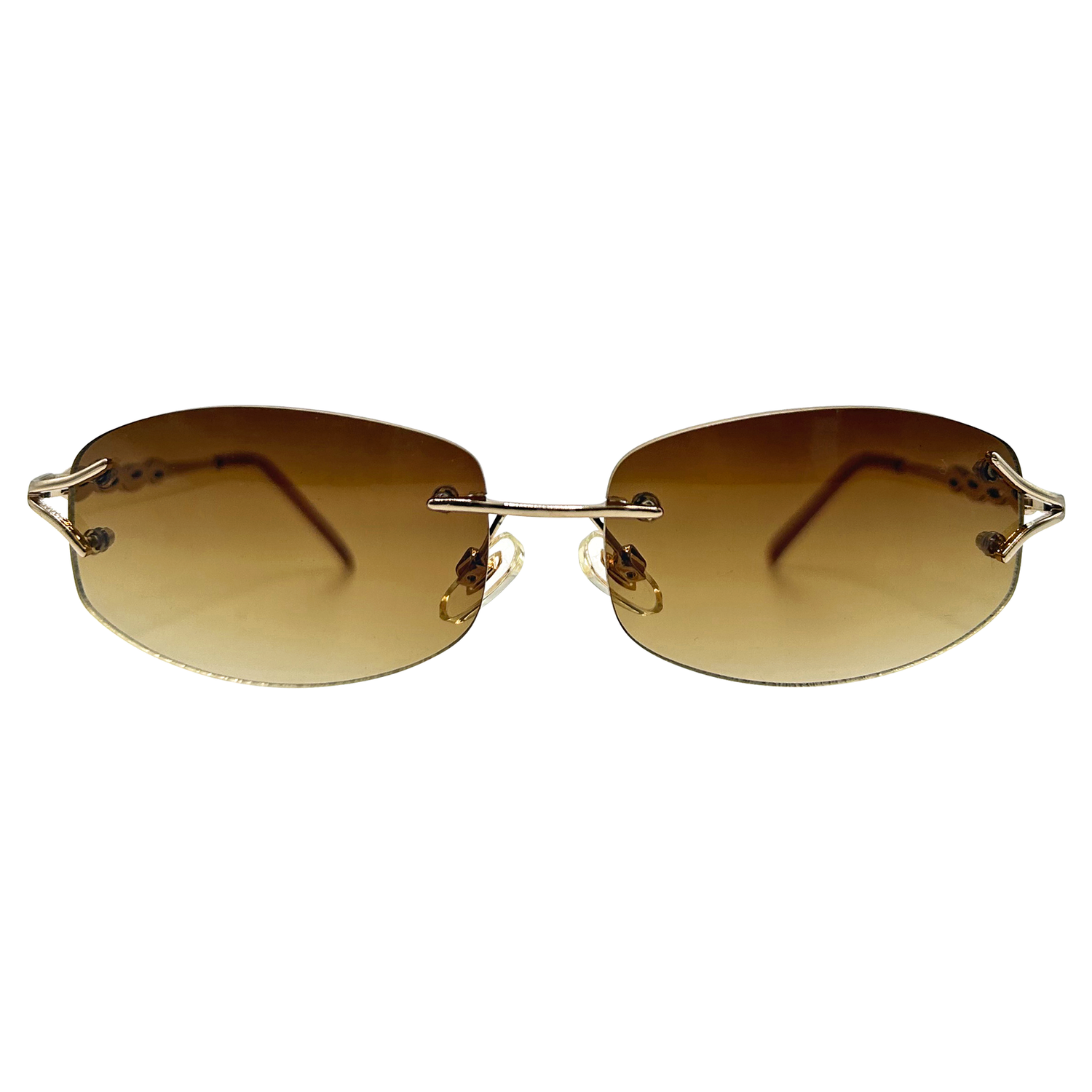 MAJESTIC Rimless Y2K Sunglasses-Giant Vintage Eyewear
