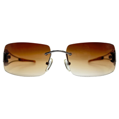 EVERGREEN Rimless Y2K Sunglasses-Giant Vintage Eyewear