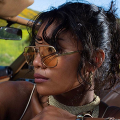 FILLMORE Gold/Tan Limited Edition Giant Vintage Original - Luxe *As Seen On: Renee Rapp*-Giant Vintage Eyewear