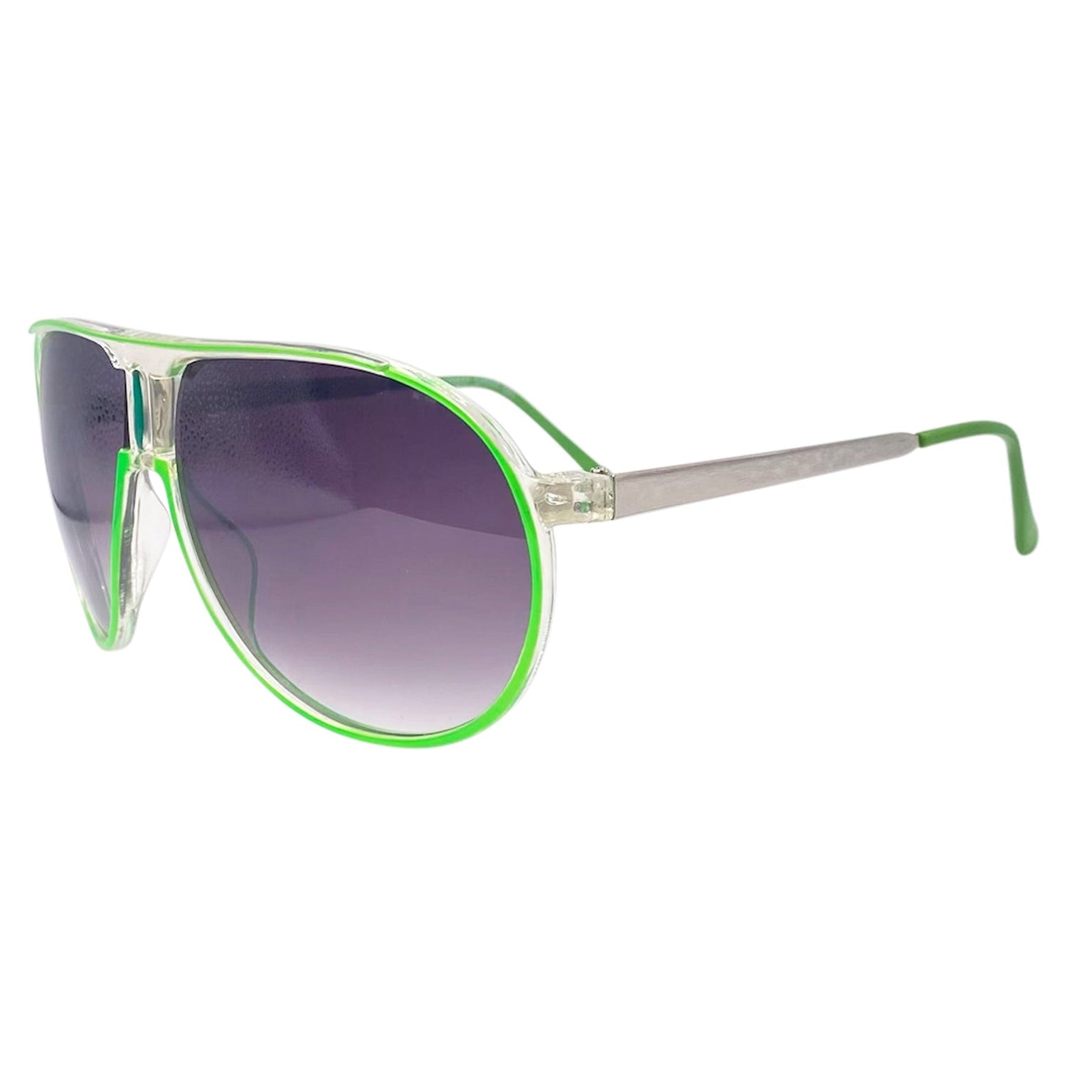 PARTY ROCK Neon Aviator Sunglasses-Giant Vintage Eyewear