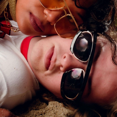 WEEZIE Black Avante-Garde Sunglasses | Luxe-Giant Vintage Eyewear