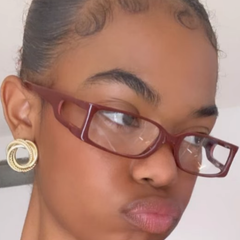 BLOKE Clear Bayonetta-Style Vintage Frame | Premium-Giant Vintage Eyewear