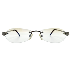 JOKER Clear Oval 90s Glasses | Premium-Giant Vintage Eyewear
