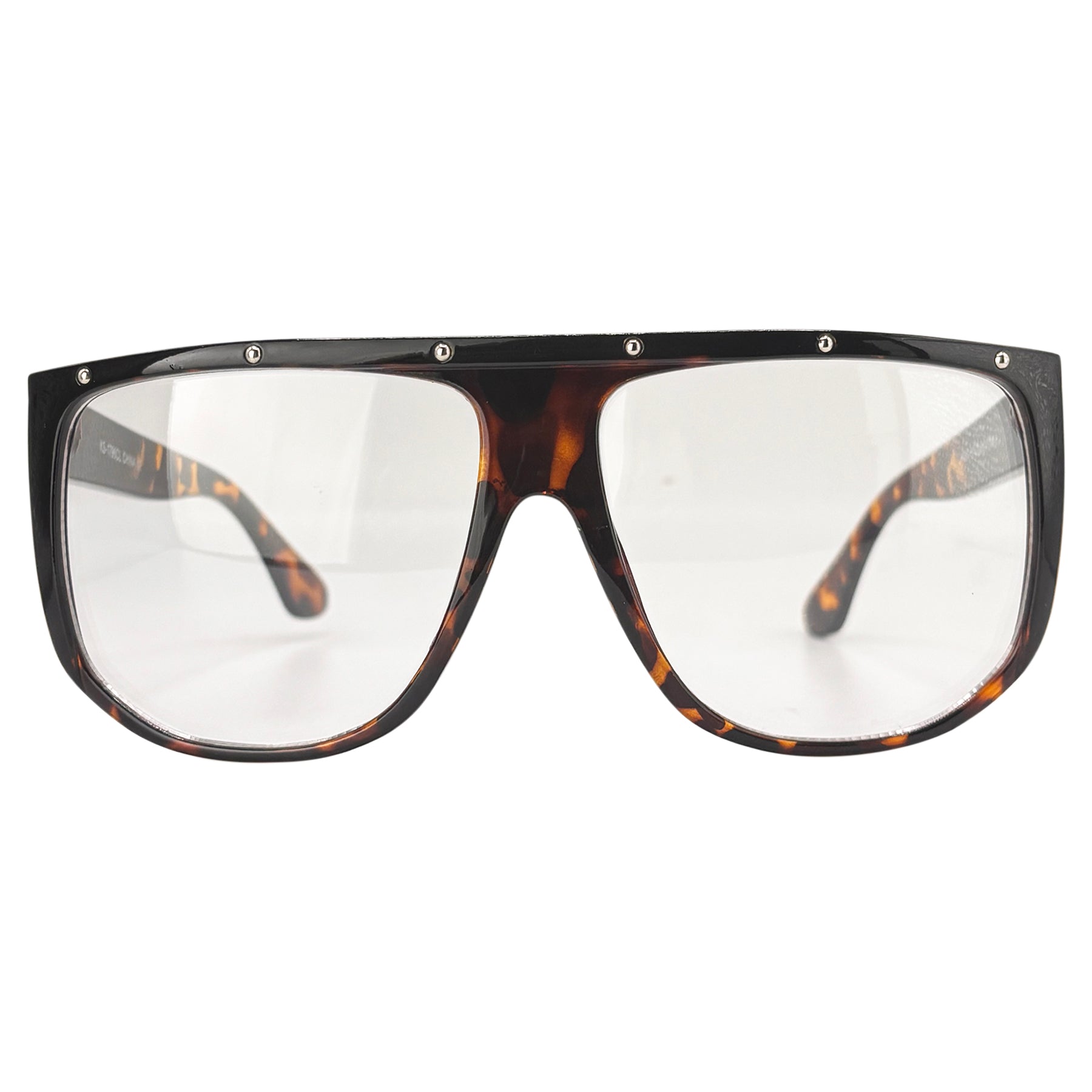 SUPERNOVA Clear Oversized GlassesTortoise-Giant Vintage Eyewear