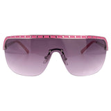 OUT OF CONTROL Studded Shield SunglassesPink-Giant Vintage Eyewear