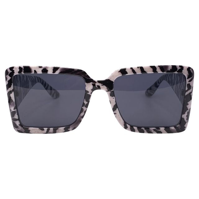 KITTY CAT Square BOHO SunglassesZebra-Giant Vintage Eyewear