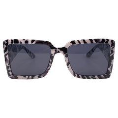 KITTY CAT Square BOHO SunglassesZebra-Giant Vintage Eyewear