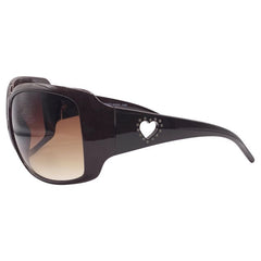 HEART ATTACK Sqaure SunglassesBrown-Giant Vintage Eyewear