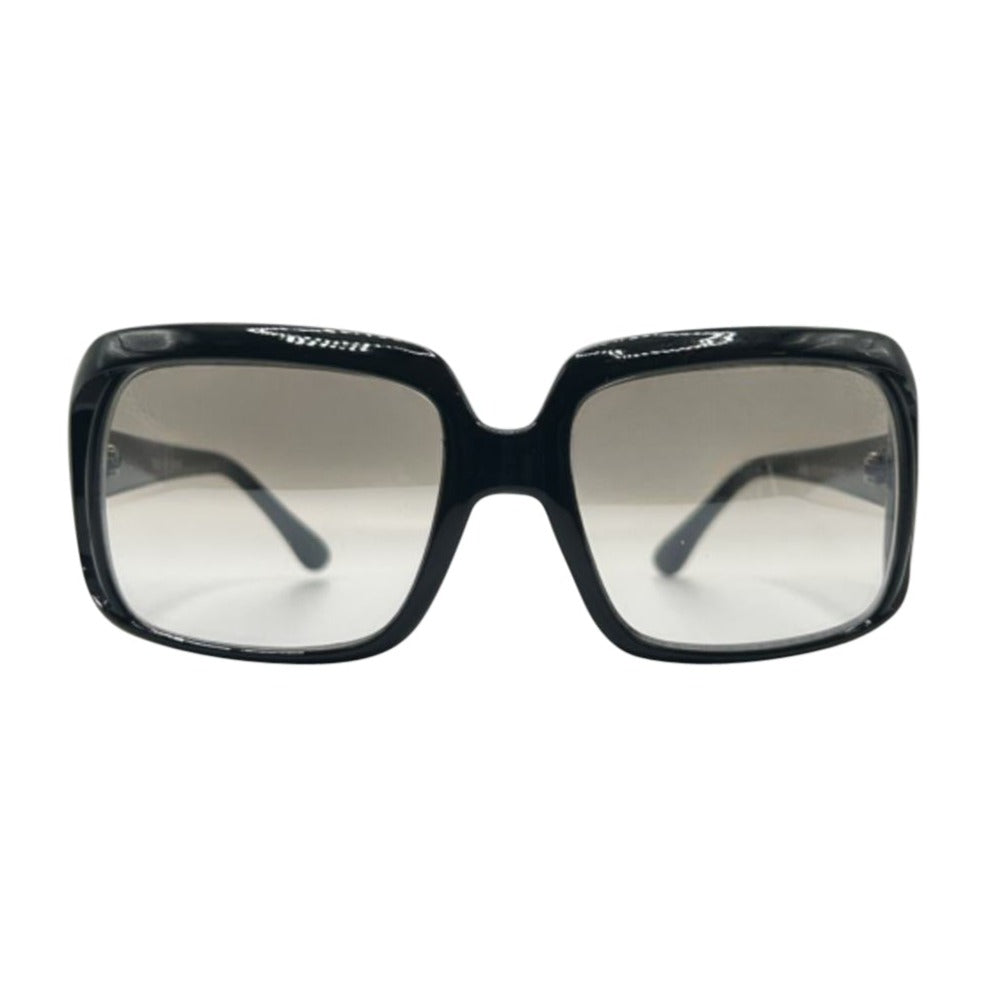 KISS ME 90s Hip-Hop Square SunglassesBlack/Clear-Giant Vintage Eyewear