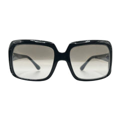 KISS ME 90s Hip-Hop Square SunglassesBlack/Clear-Giant Vintage Eyewear