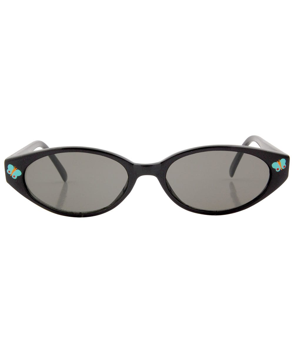 ADORBULOUS Black/Blue Cat-Eye Sunglasses