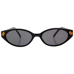 ADORBULOUS Black/Orange Cat-Eye Sunglasses