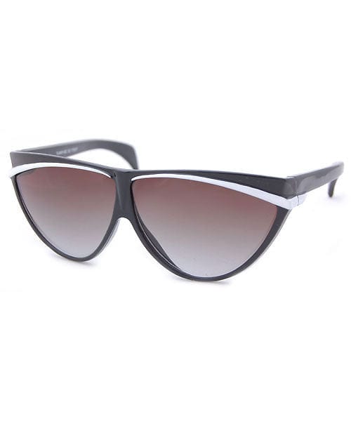 ALLEYCAT Black/White 80s Sunglasses