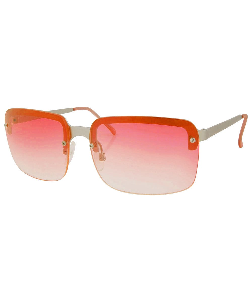 ALOHA Red Rimless Sunglasses