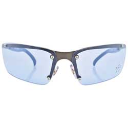 AMBIGUOUS Blue Rimless Sunglasses