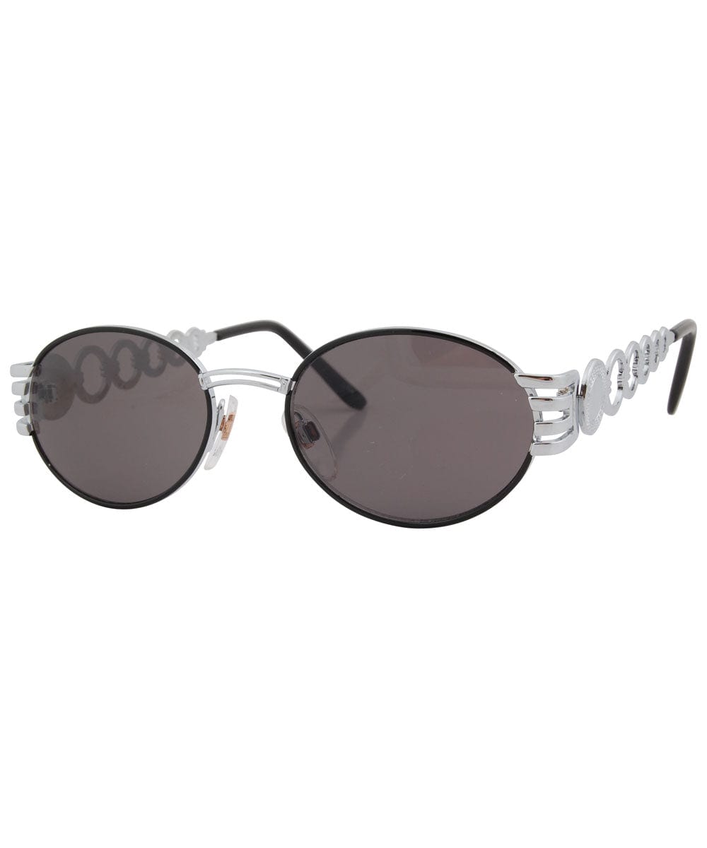 barnum black silver sunglasses