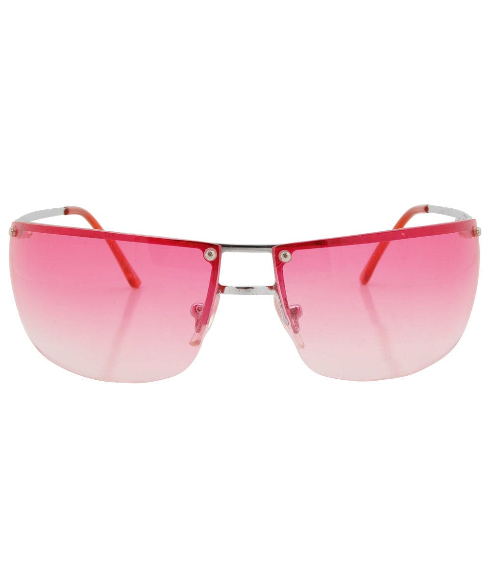 beautifly red silver sunglasses