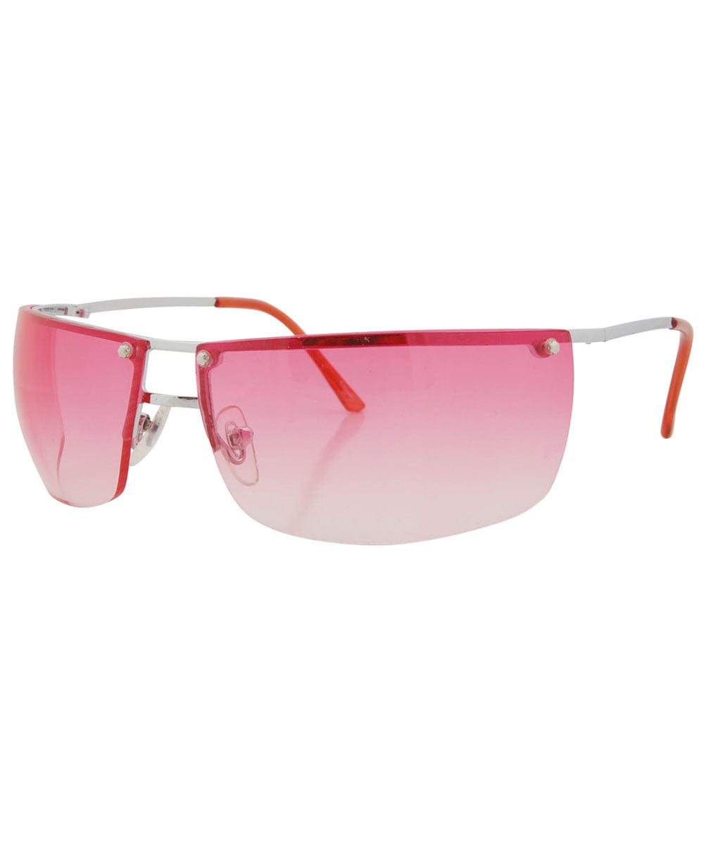 beautifly red silver sunglasses