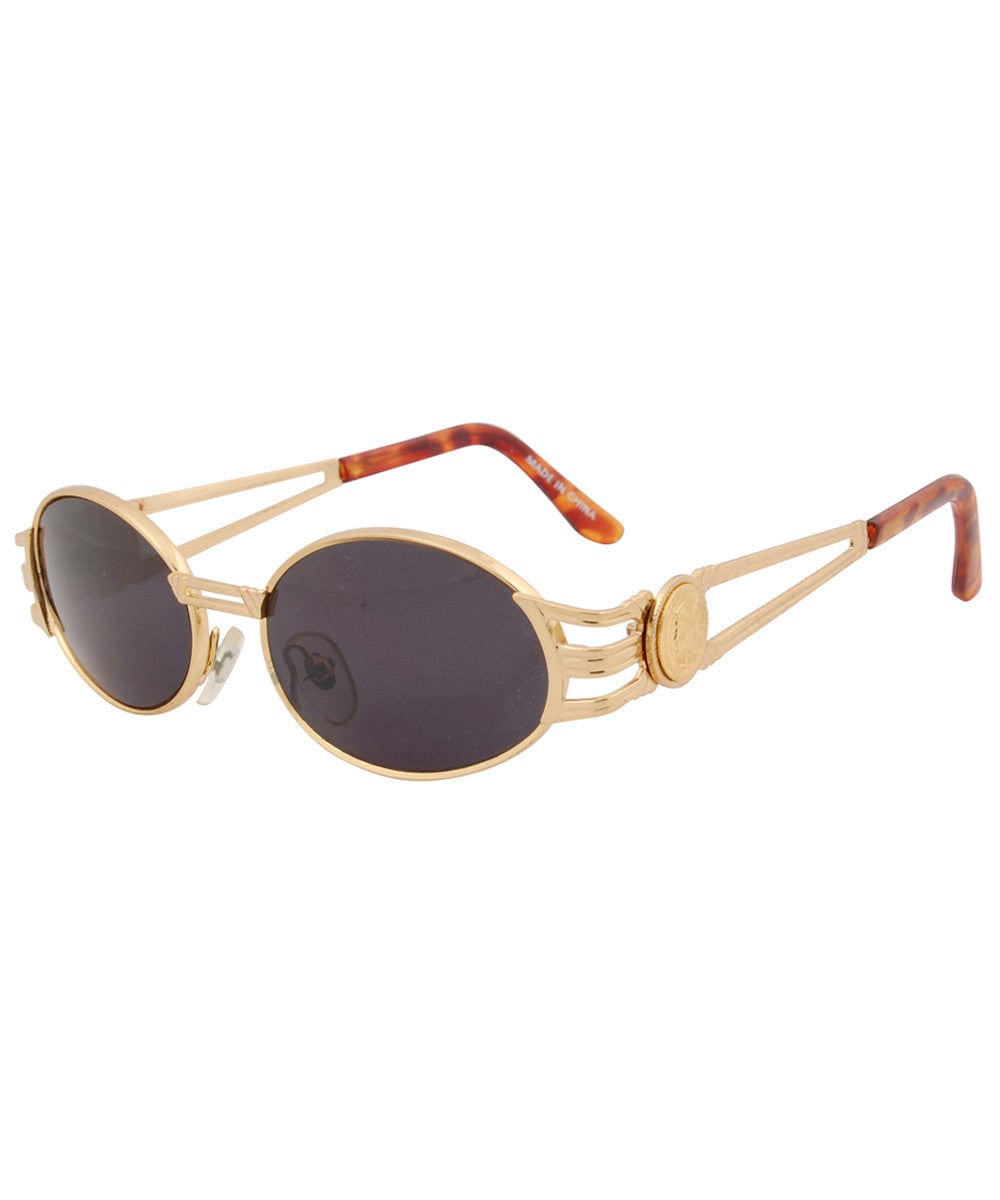 bergamo gold sunglasses