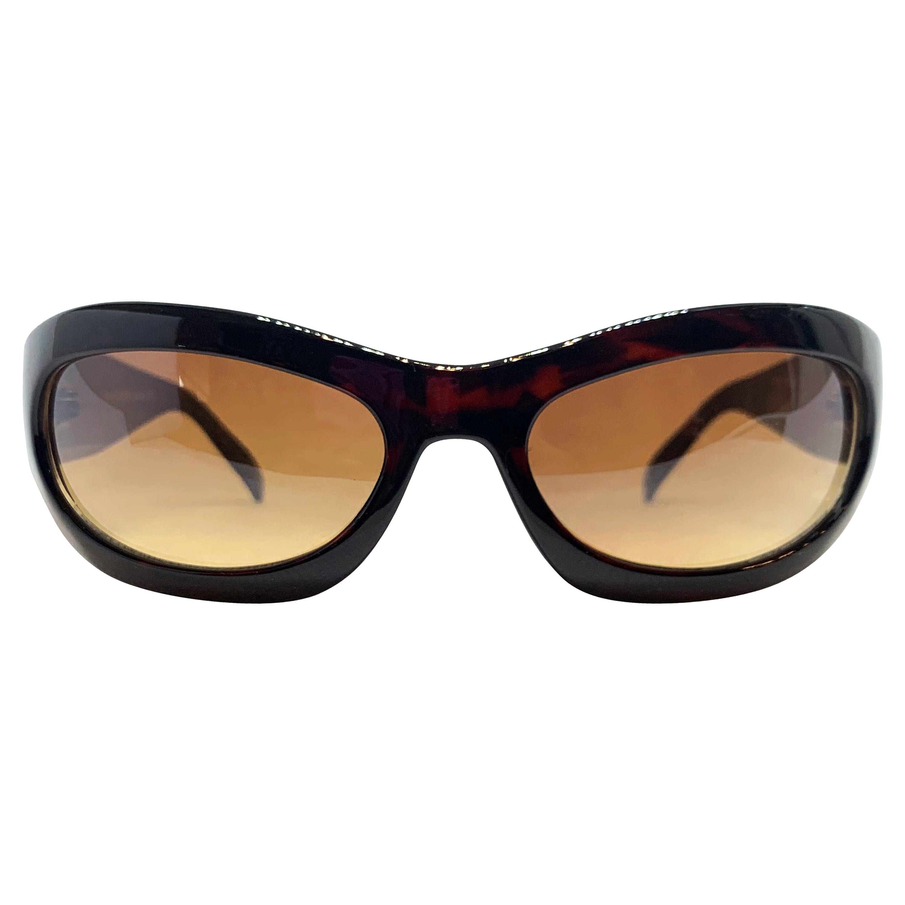 BERRYLICIOUS Tortoise/Amber Round Sunglasses