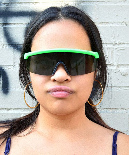 bevel green sunglasses