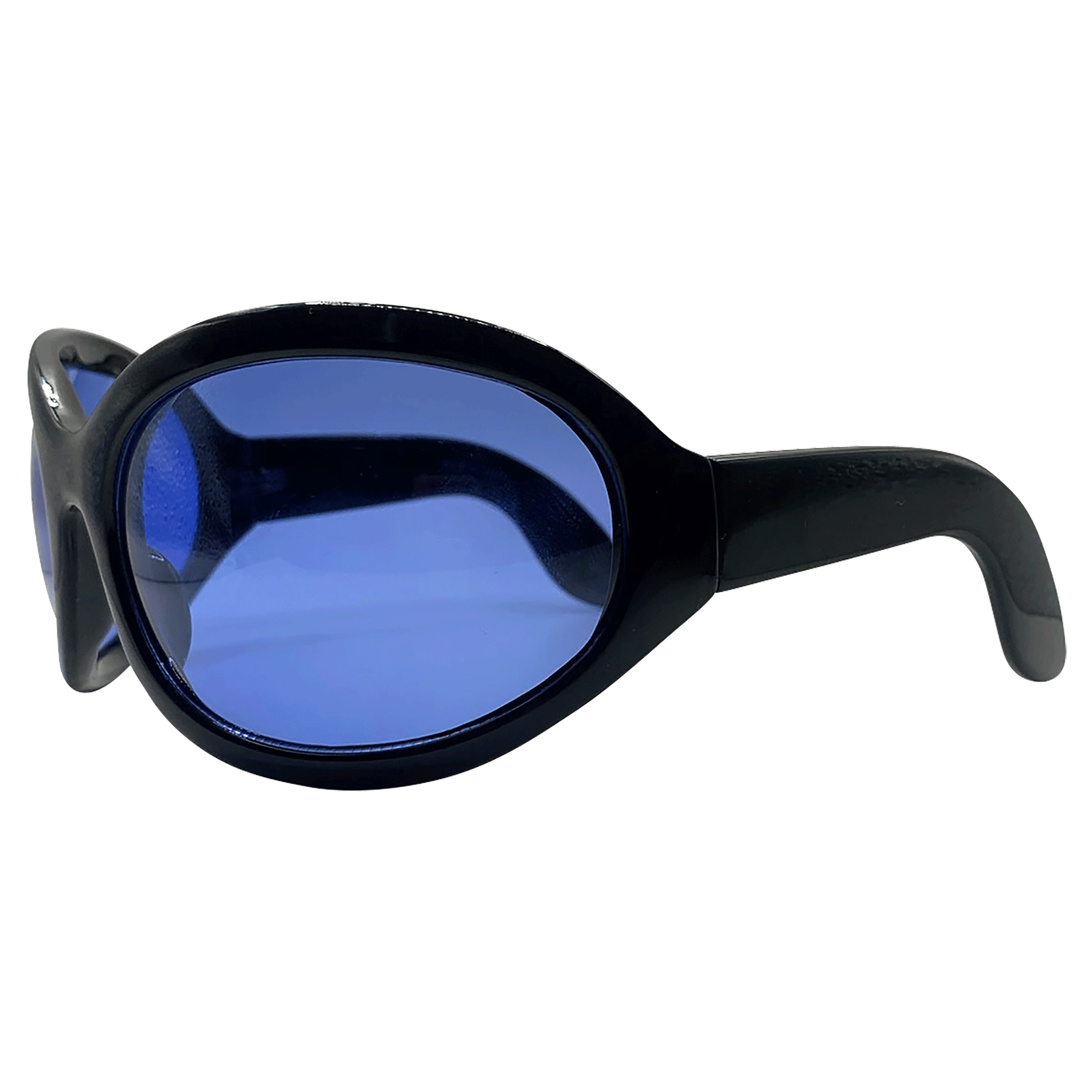 Giant Vintage Sunglasses | Biggie 90's Oversized Eyewear Gloss Black/Super Dark