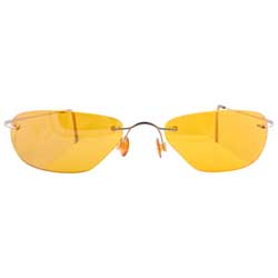 rimless sunglasses