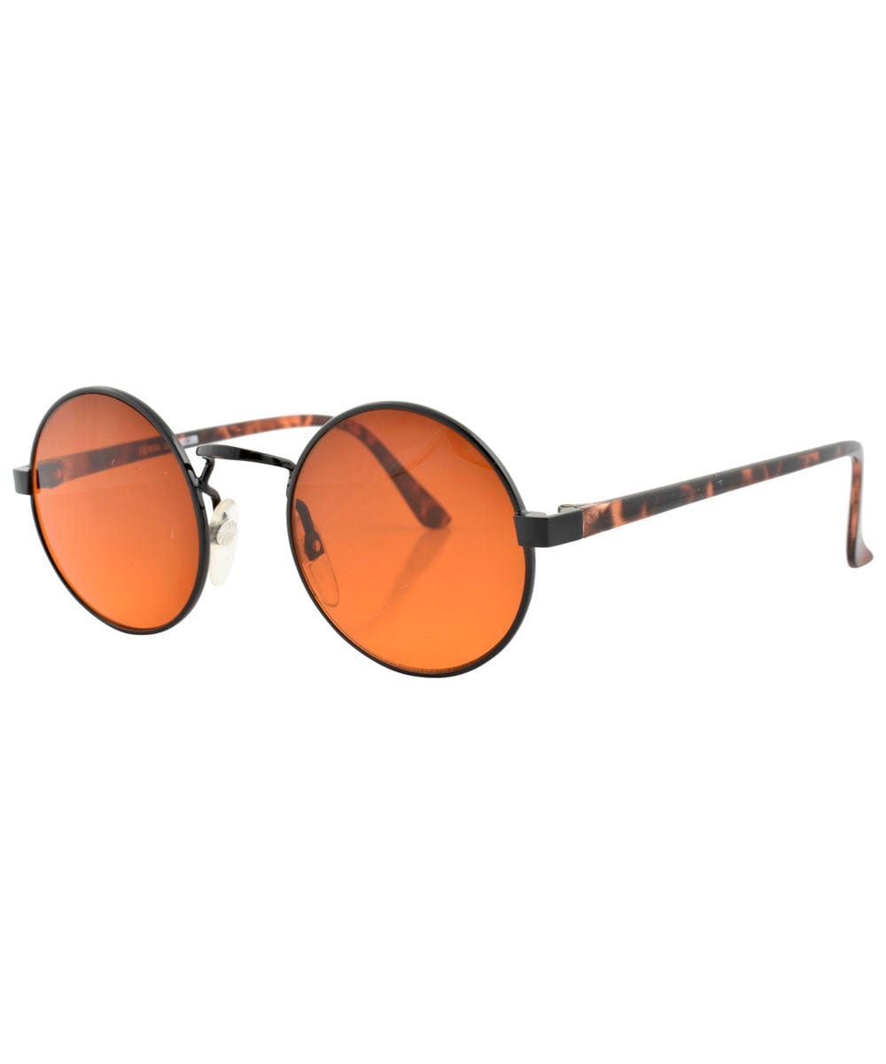 blackerby orange black sunglasses