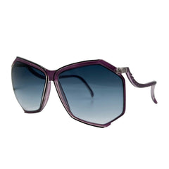 BOOGIE Purple 80s Sunglasses-Giant Vintage Eyewear