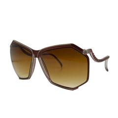 BOOGIE Maroon 80s Sunglasses-Giant Vintage Eyewear