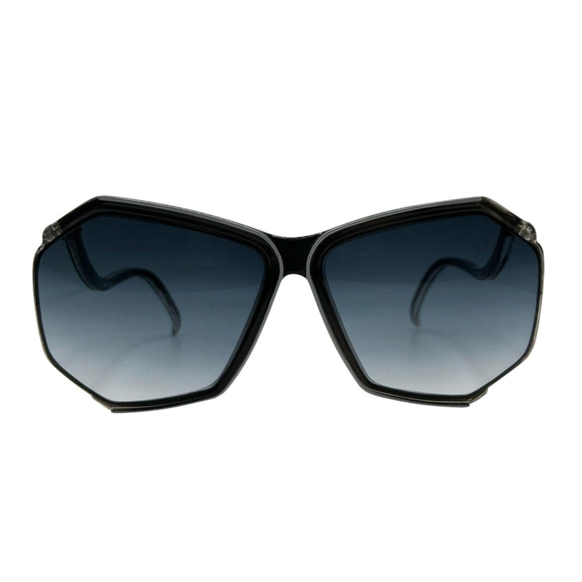 BOOGIE Black 80s Sunglasses-Giant Vintage Eyewear