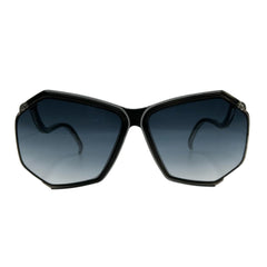 BOOGIE Black 80s Sunglasses-Giant Vintage Eyewear