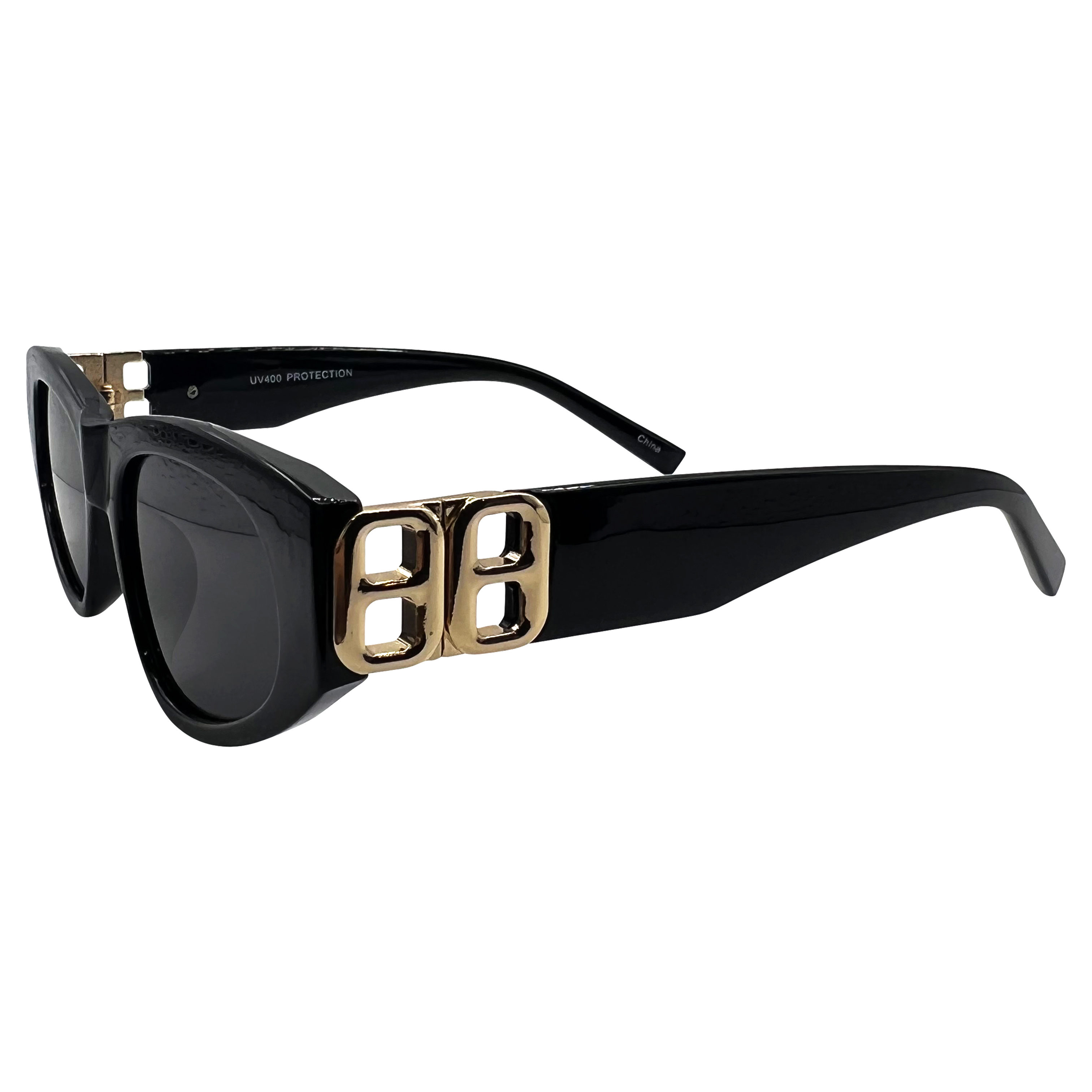 BOWLS Black Cat-Eye Sunglasses