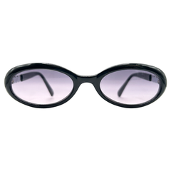 BRIT BRIT Oval SunglassesBlack with Pink Stone/Orchid-Giant Vintage Eyewear
