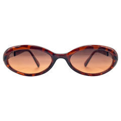 BRIT BRIT Oval SunglassesDemi with Pink Stone/Sunset-Giant Vintage Eyewear