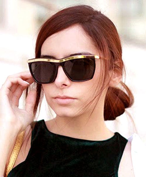 broadcat gloss black sunglasses
