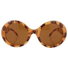 BUBBLE Round SunglassesDemi/Brown-Giant Vintage Eyewear
