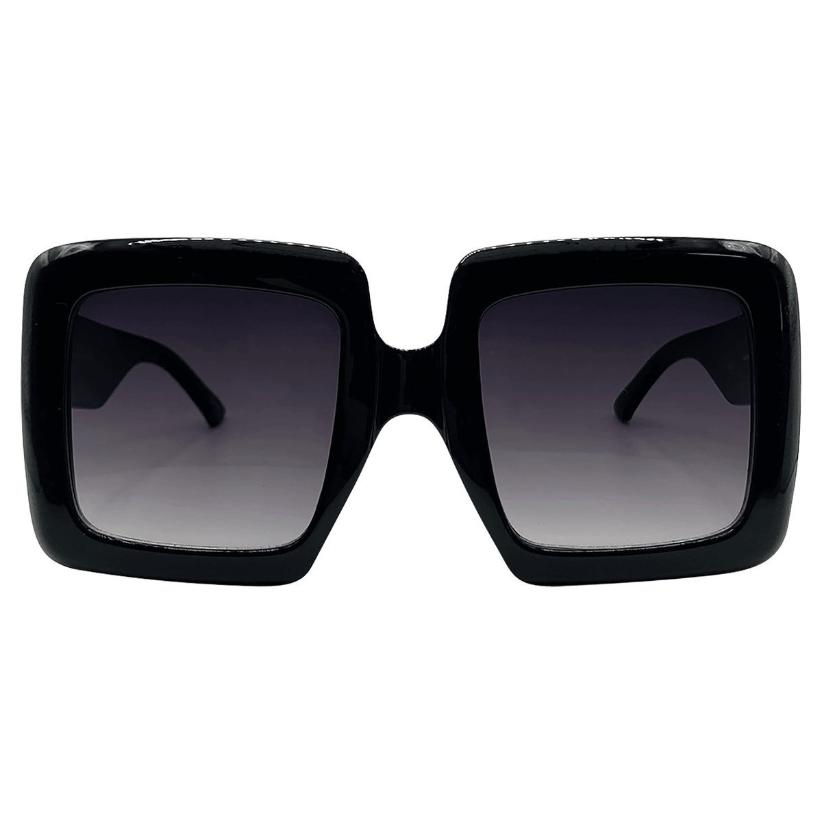 BLOCKS 70s-Inspired Square SunglassesBlack / Smoke-Giant Vintage Eyewear
