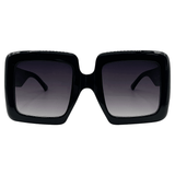 BLOCKS 70s-Inspired Square SunglassesBlack / Smoke-Giant Vintage Eyewear