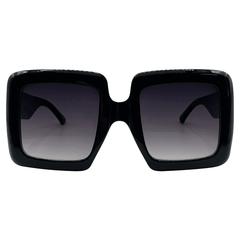 BLOCKS 70s-Inspired Square SunglassesBlack / Smoke-Giant Vintage Eyewear