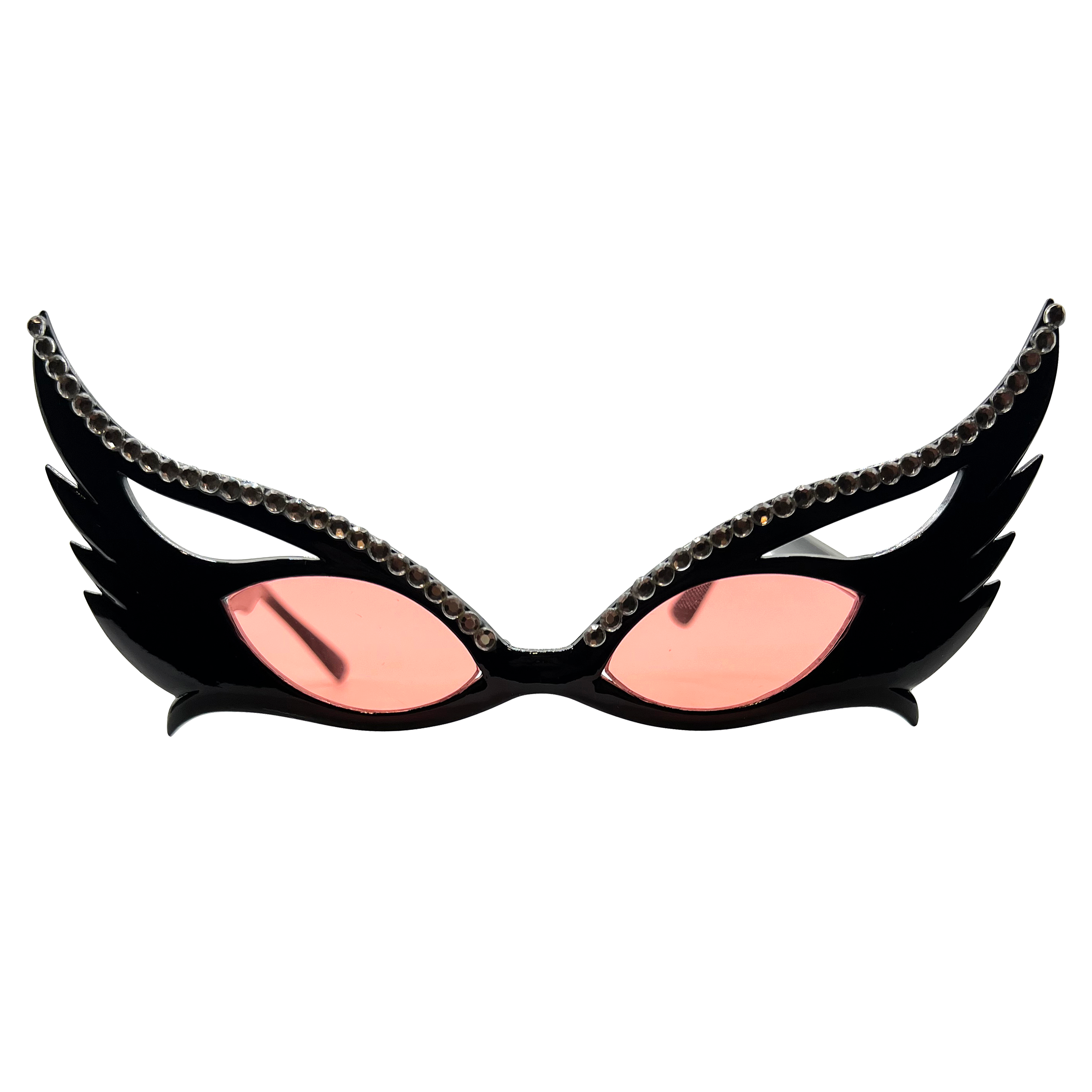 BUNNY Black/Red Cat-Eye Sunglasses