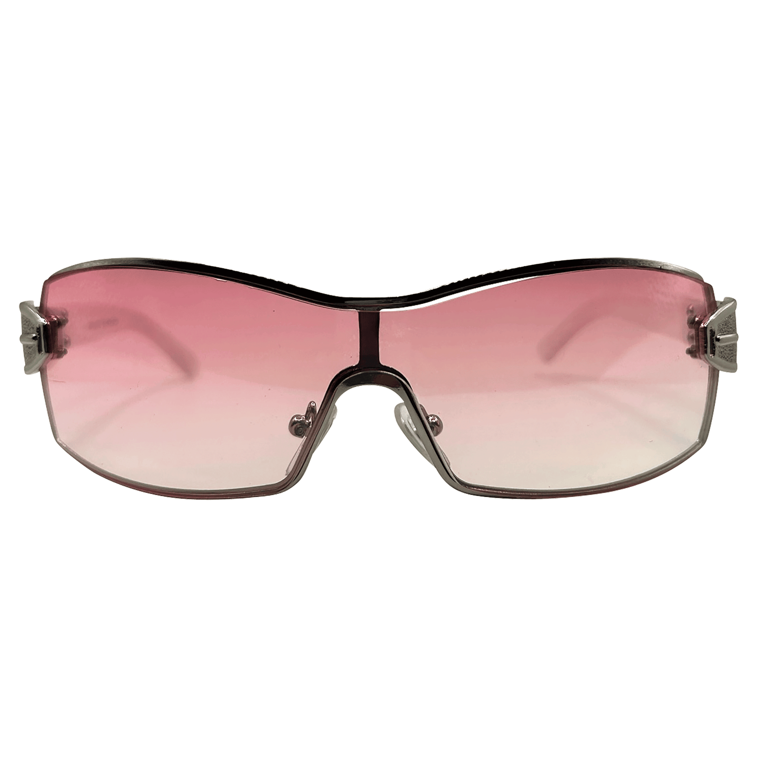 BUTTONS Y2K SunglassesWhite/Pink-Giant Vintage Eyewear