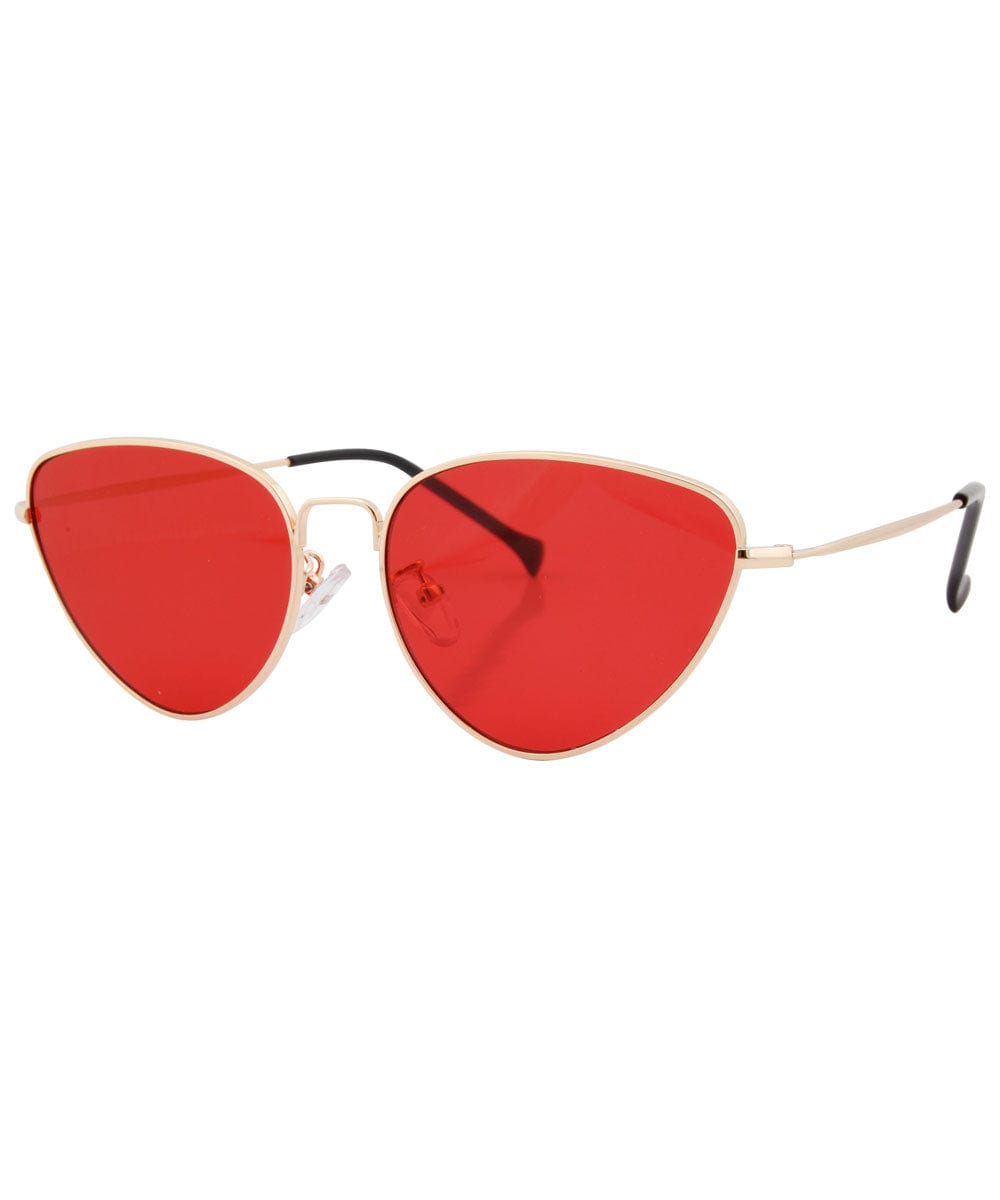 calafia red gold sunglasses