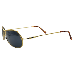 CAPONE Steel Round Sunglasses-Giant Vintage Eyewear