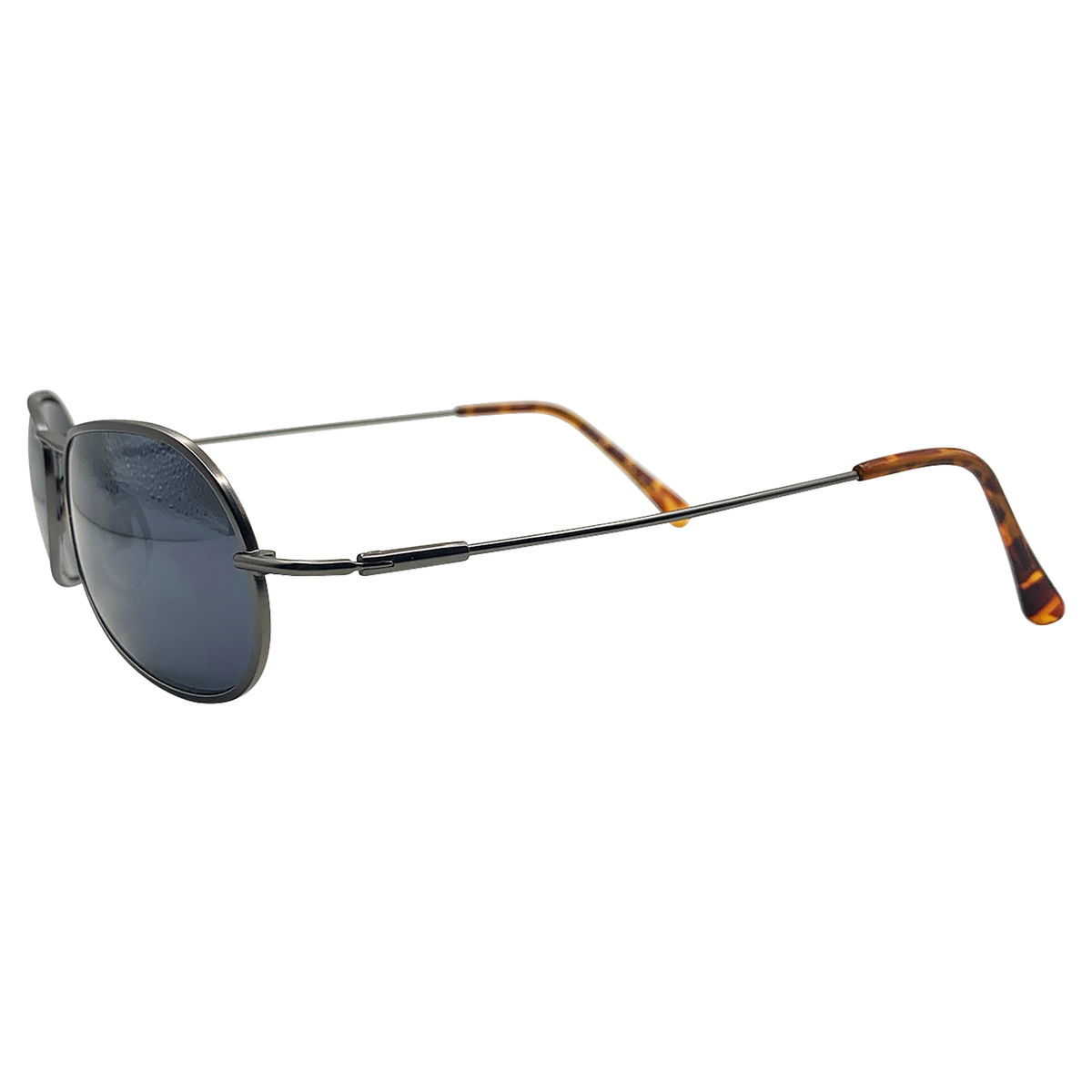 CAPONE Steel Round Sunglasses-Giant Vintage Eyewear