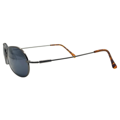 CAPONE Steel Round Sunglasses-Giant Vintage Eyewear