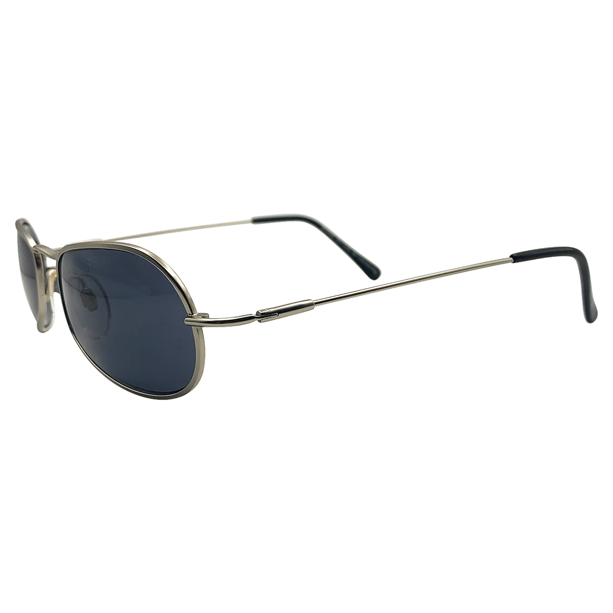 CAPONE Steel Round Sunglasses-Giant Vintage Eyewear